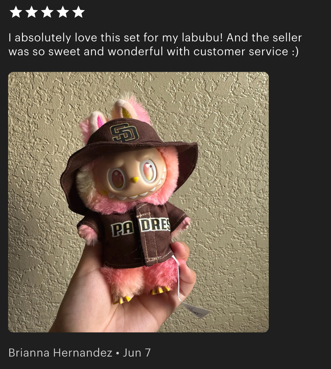 Padres Labubu Clothes Set
