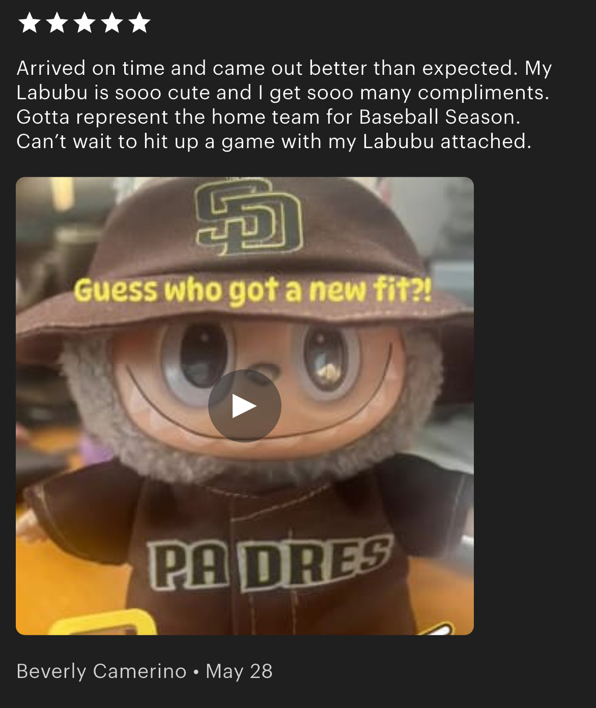 Padres Labubu Clothes Set