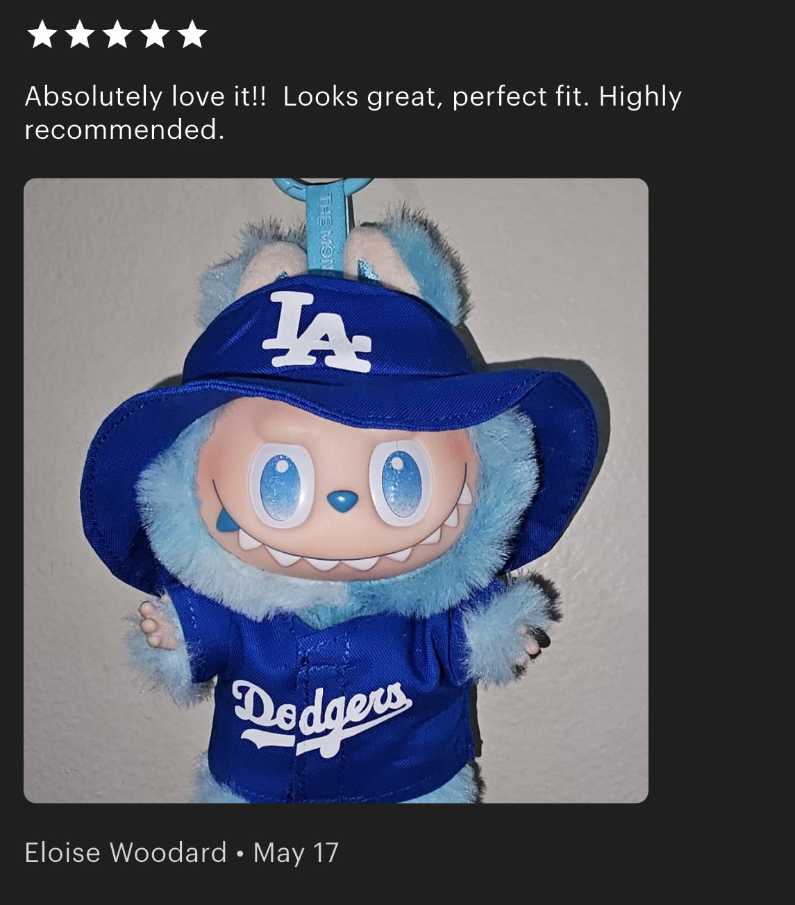 LA Dodgers Labubu Set