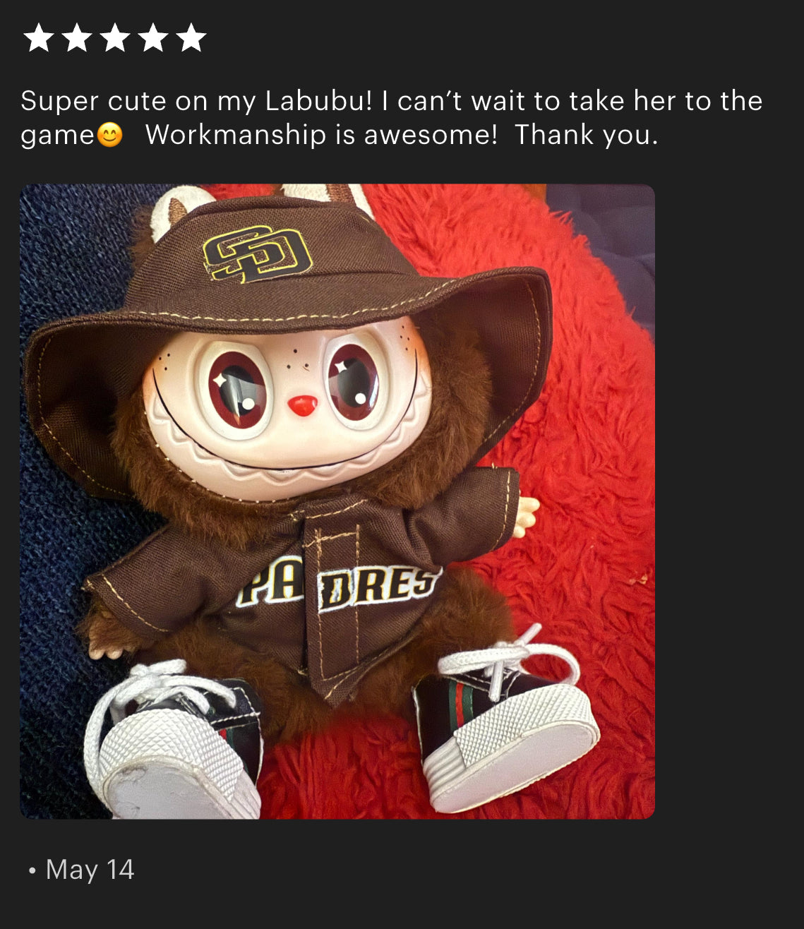 Padres Labubu Clothes Set