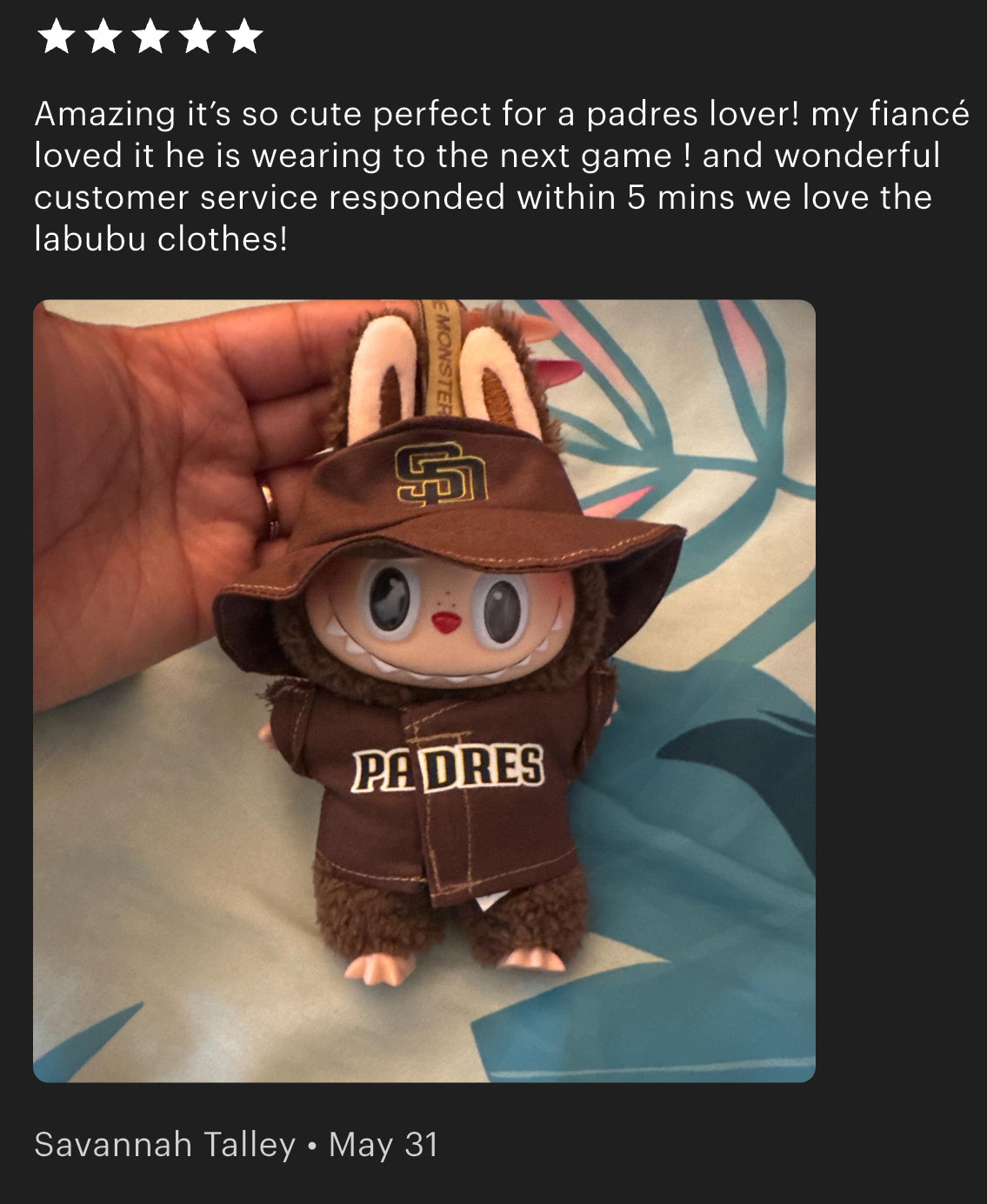 Padres Labubu Clothes Set