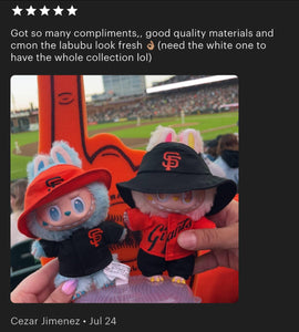 SF Jersey Hat Labubu Clothes Set
