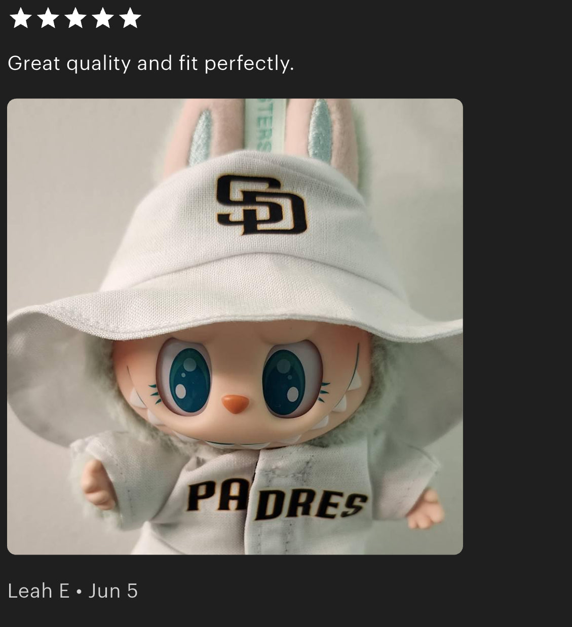Padres Labubu Clothes Set