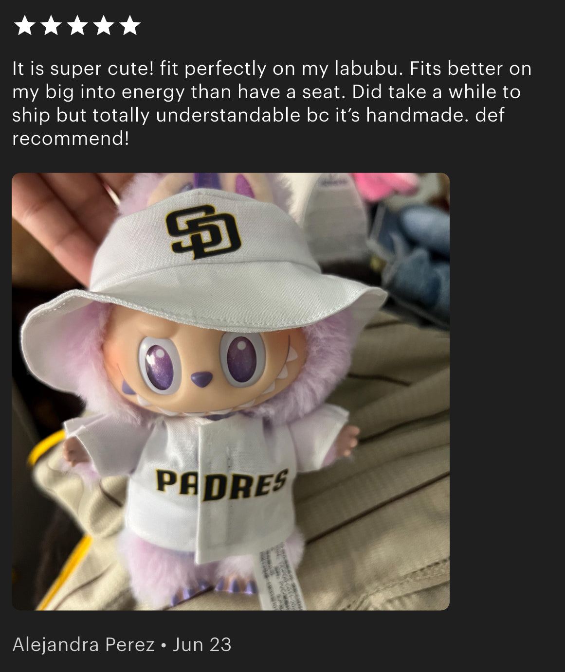Padres Labubu Clothes Set