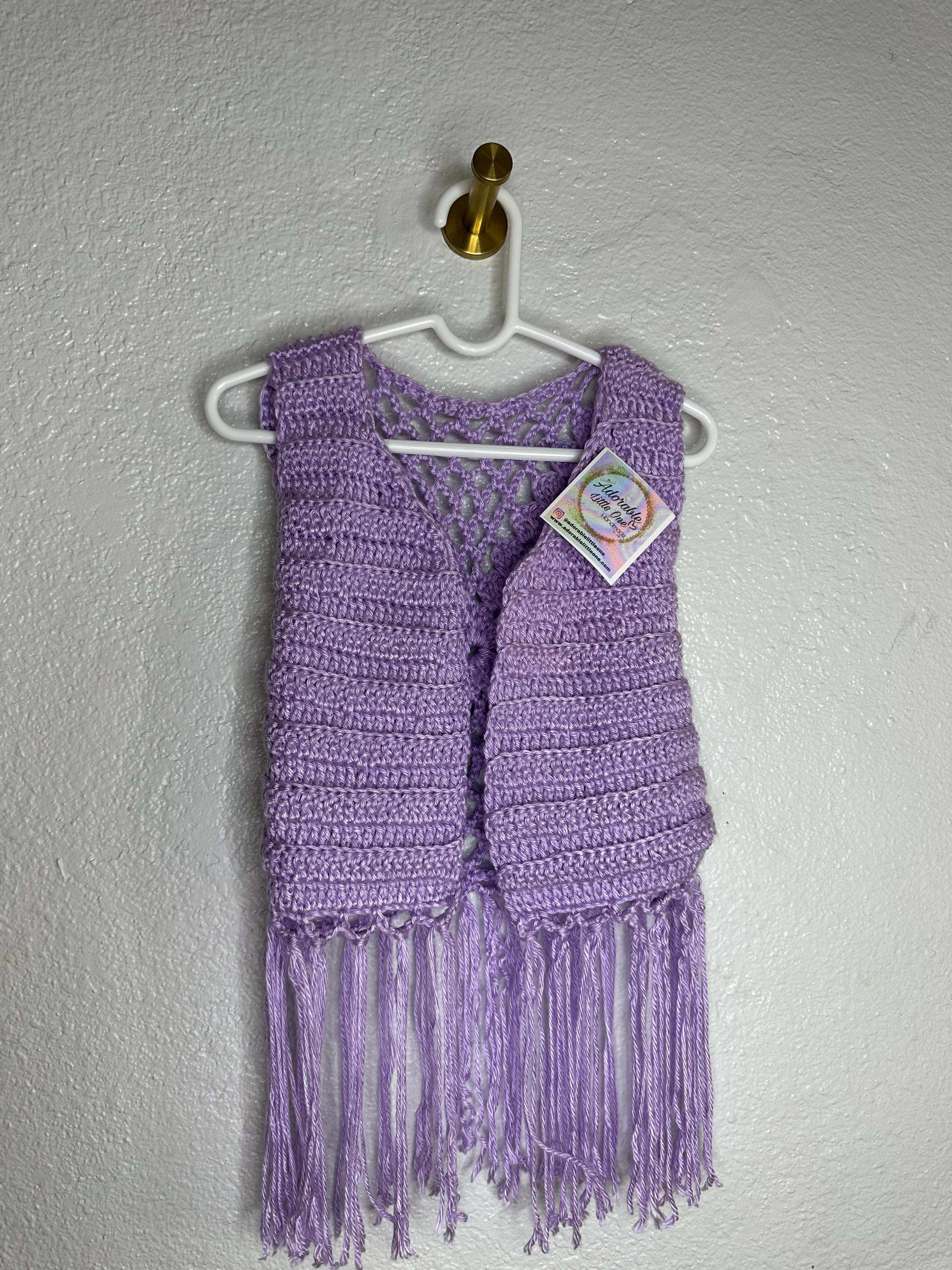 Crochet Vest Purple