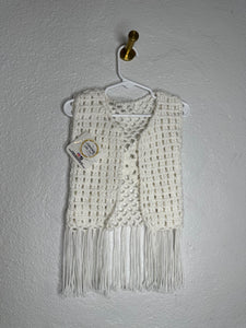 Crochet Vest white