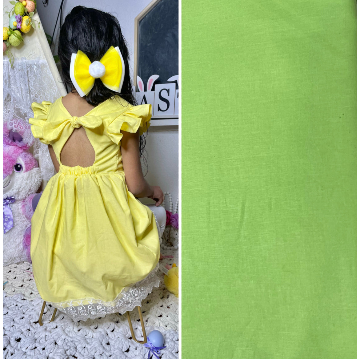 Lime Fancy Laced Dress